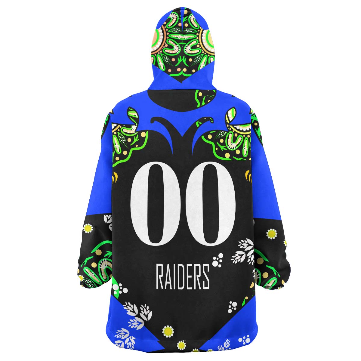 raiders-rugby-snug-hoodie-custom-personalised-raiders-with-aboriginal-culture-league-rugby-team-player-and-number-oodie-blanket