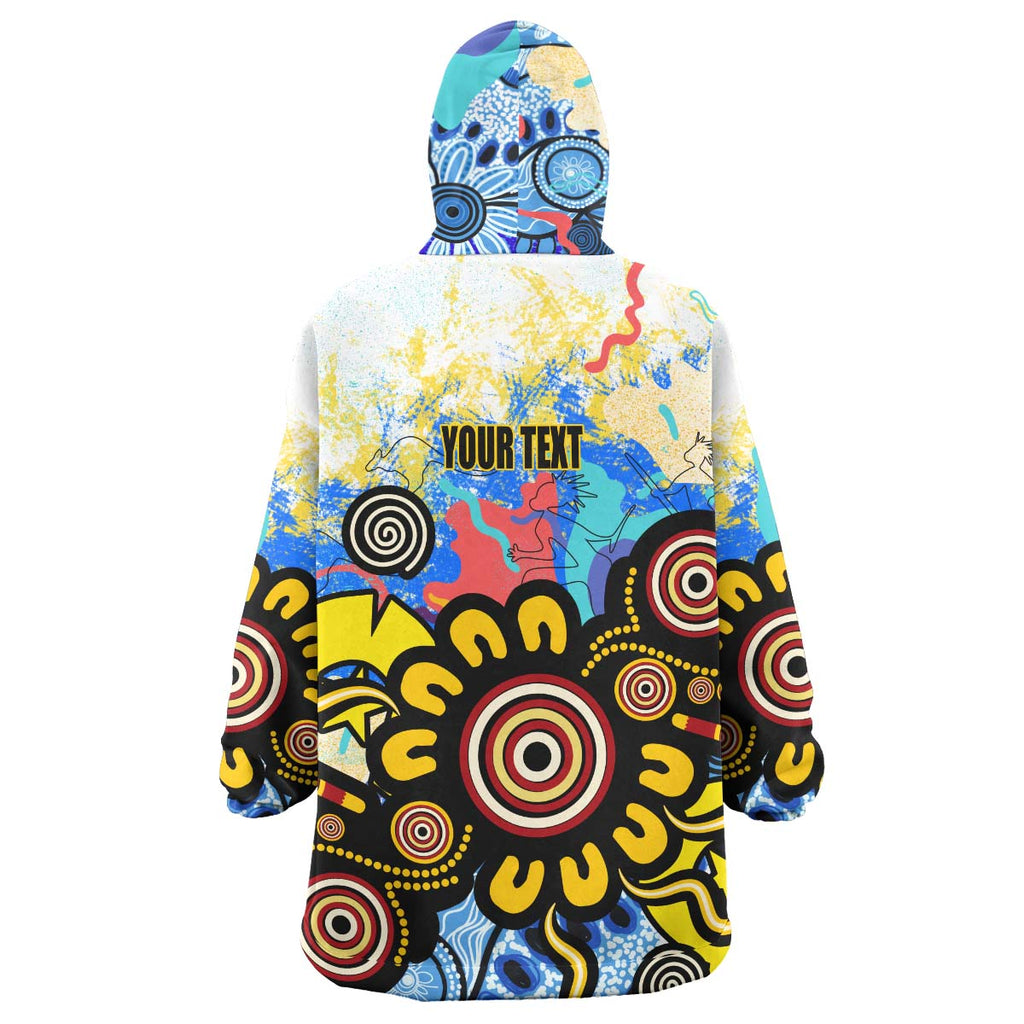 australia-naidoc-week-2023-wearable-blanket-hoodie-custom-celebrate-naidoc-aboriginal-inspired-culture-with-torres-strait-flag-colour-wearable-blanket-hoodie