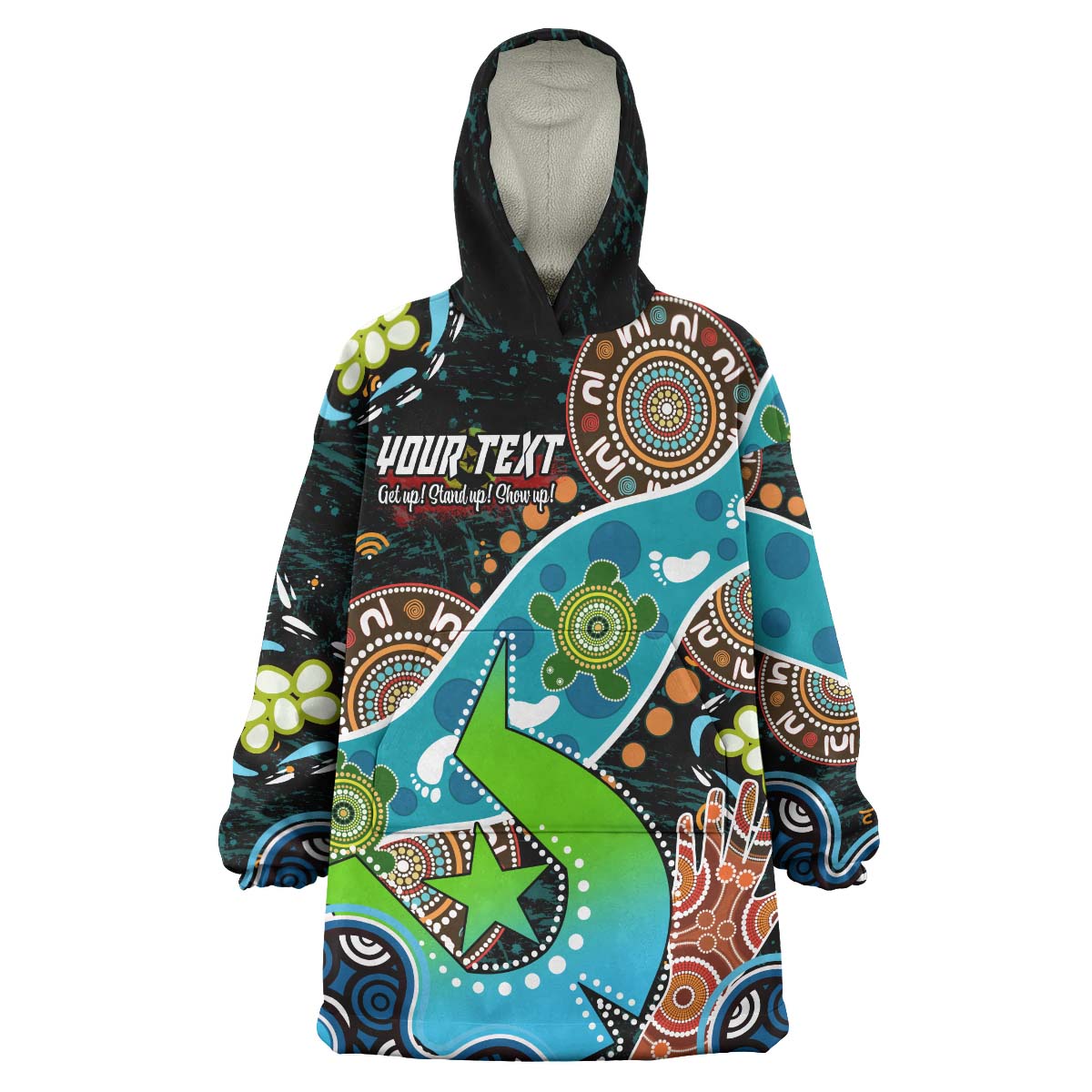 australia-naidoc-week-2023-wearable-blanket-hoodie-torres-strait-island-always-was-always-will-be-aboriginal-inspired-land-wearable-blanket-hoodie