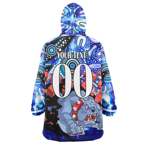 bulldogs-rugby-snug-hoodie-custom-personalised-angry-bulldogs-with-aboriginal-culture-and-dot-painting-player-and-number-oodie-blanket