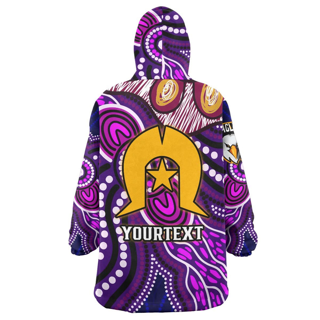 sea-eagles-rugby-snug-hoodie-custom-sea-eagles-naidoc-week-and-torres-strait-island-with-aboriginal-dot-painting-style-oodie-blanket