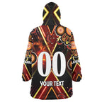st-george-rugby-snug-hoodie-custom-dragons-mascot-illawarra-rugby-with-aboriginal-art-player-and-number-oodie-blanket
