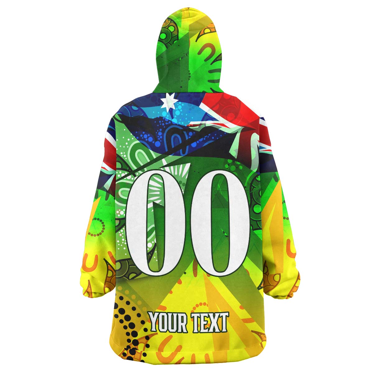 wallabies-rugby-snug-hoodie-custom-australia-national-rugby-championship-welcome-back-wally-aboriginal-oodie-blanket