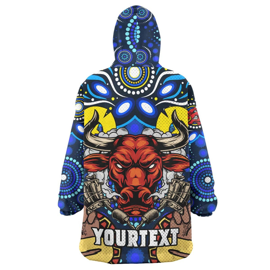 cowboys-rugby-snug-hoodie-custom-naidoc-week-get-up-stand-up-show-up-with-aboriginal-dot-painting-style-oodie-blanket