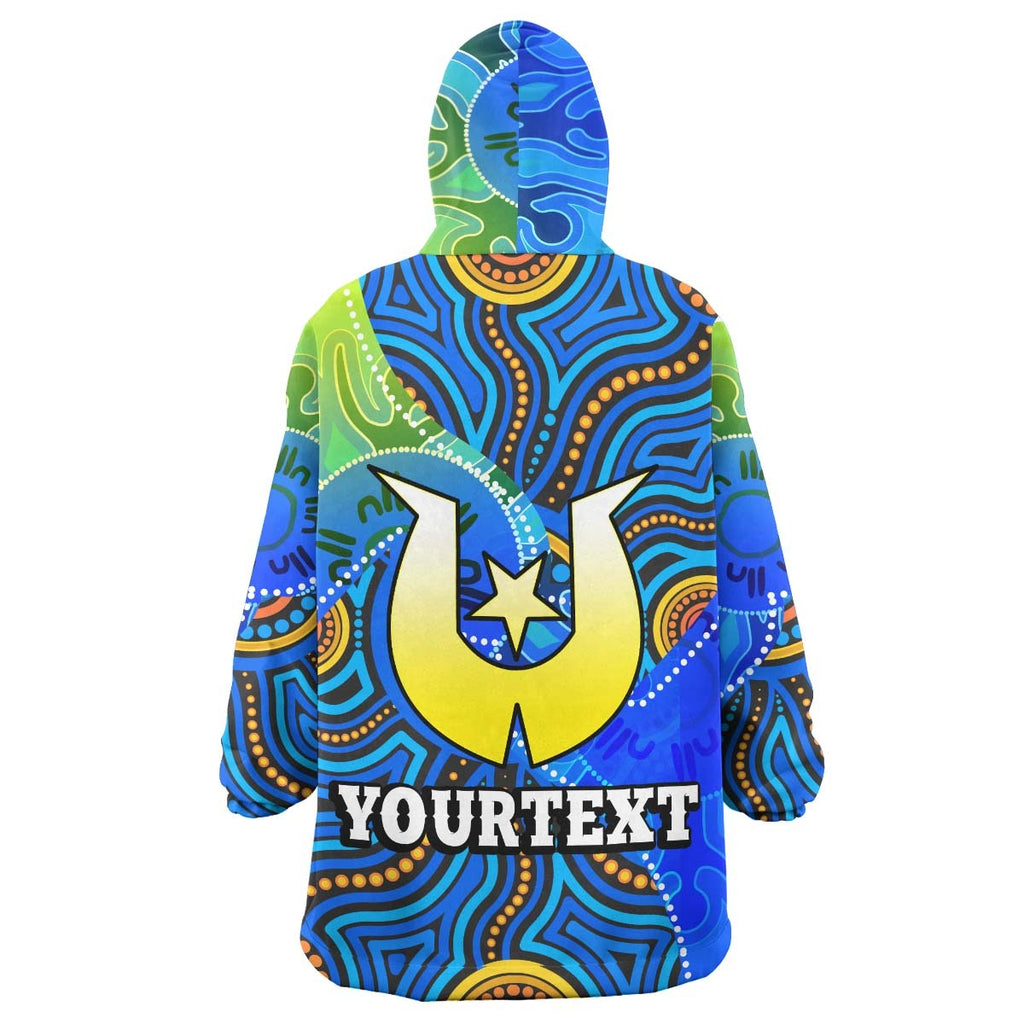 titans-rugby-snug-hoodie-custom-titans-rugby-naidoc-week-and-torres-strait-island-with-aboriginal-dot-painting-style-oodie-blanket