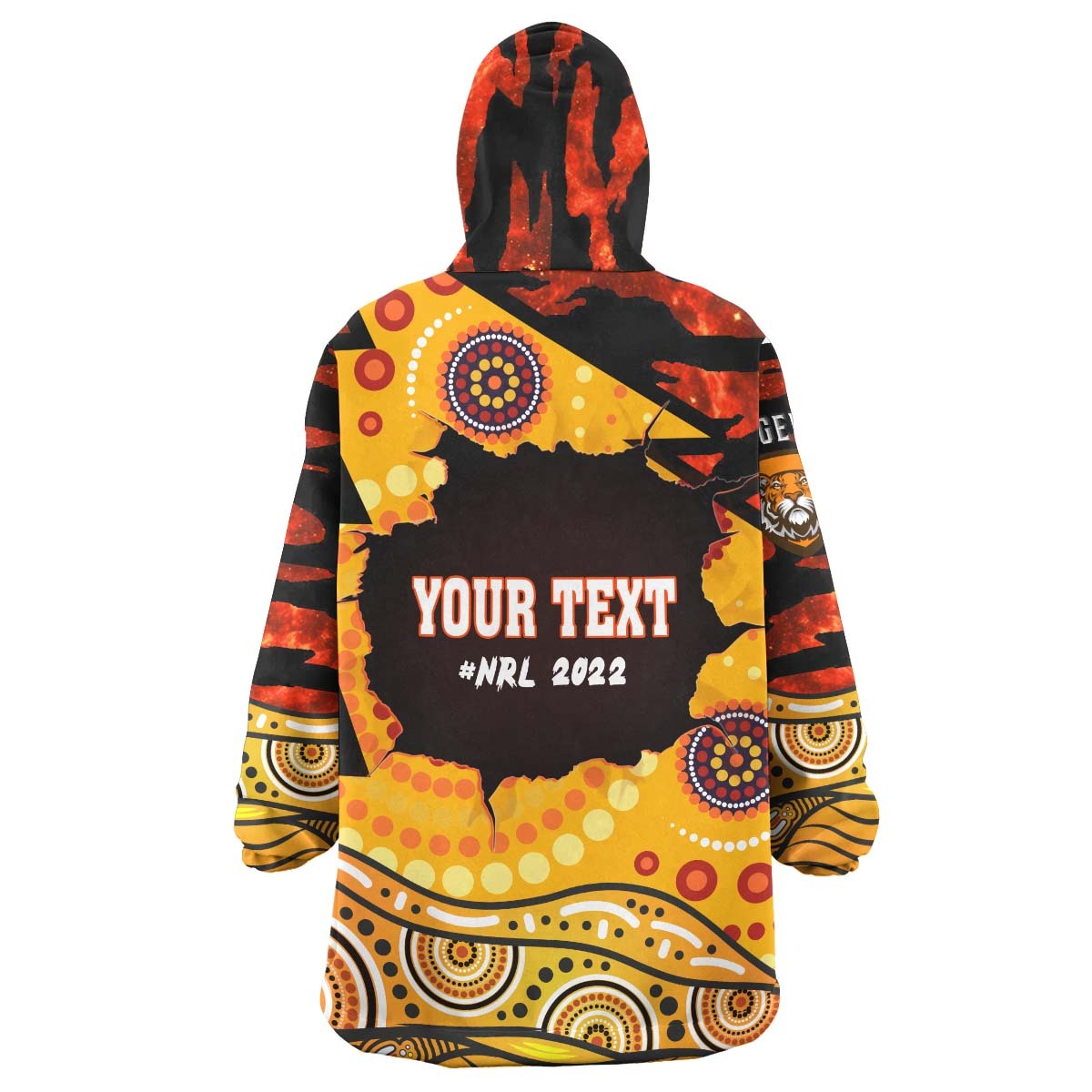 tigers-rugby-snug-hoodie-custom-west-tigers-aboriginal-style-with-tiger-stripes-patterns-oodie-blanket