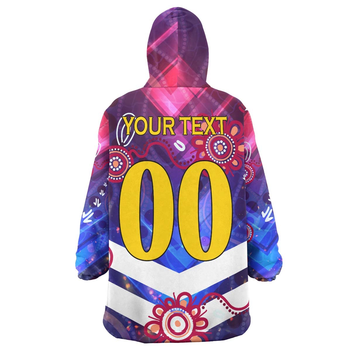 sea-eagles-rugby-snug-hoodie-custom-sea-eagles-champions-with-aboriginal-abstract-dot-painting-player-and-number-oodie-blanket