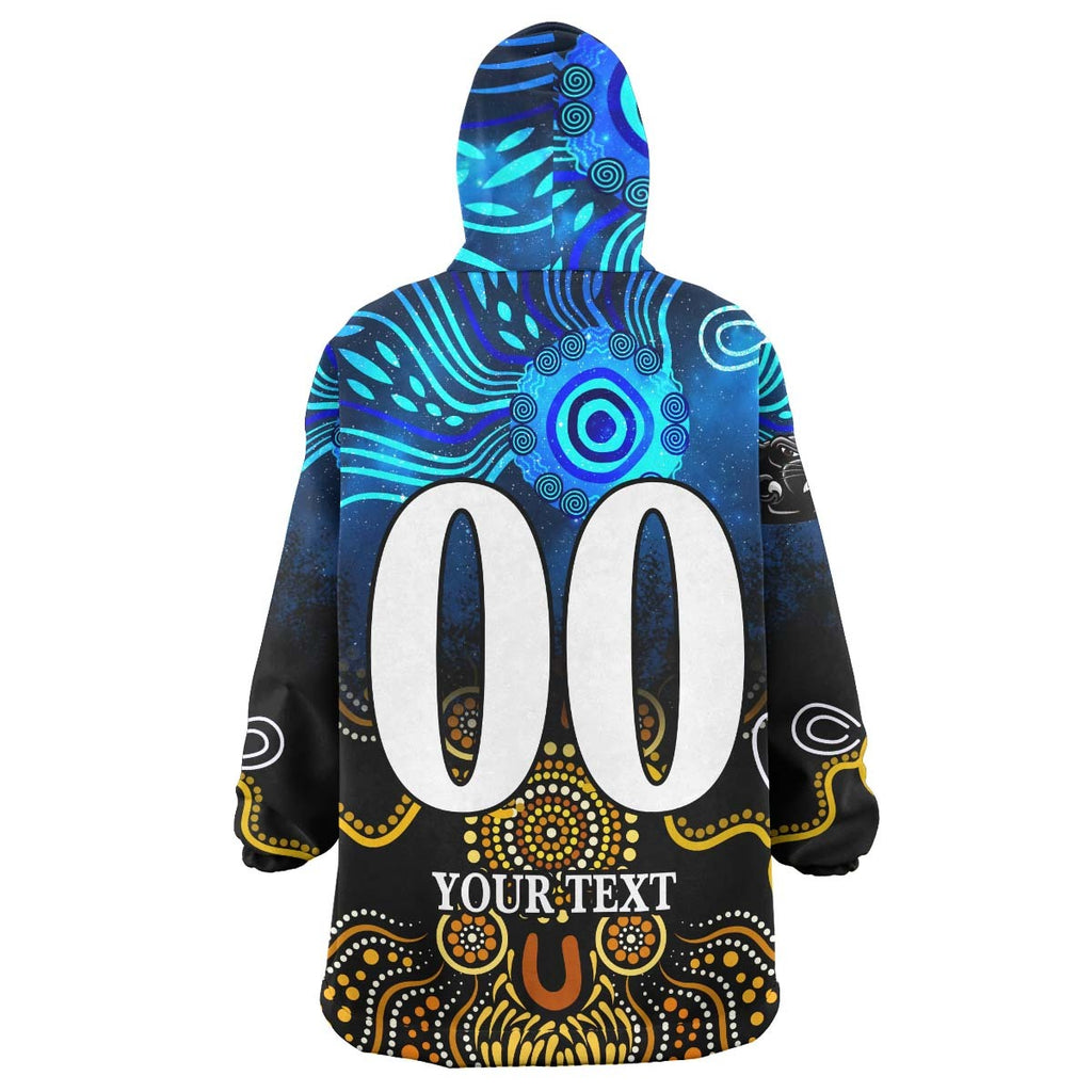 panthers-rugby-snug-hoodie-custom-panthers-rugby-champions-with-aboriginal-dot-painting-art-player-and-number-oodie-blanket