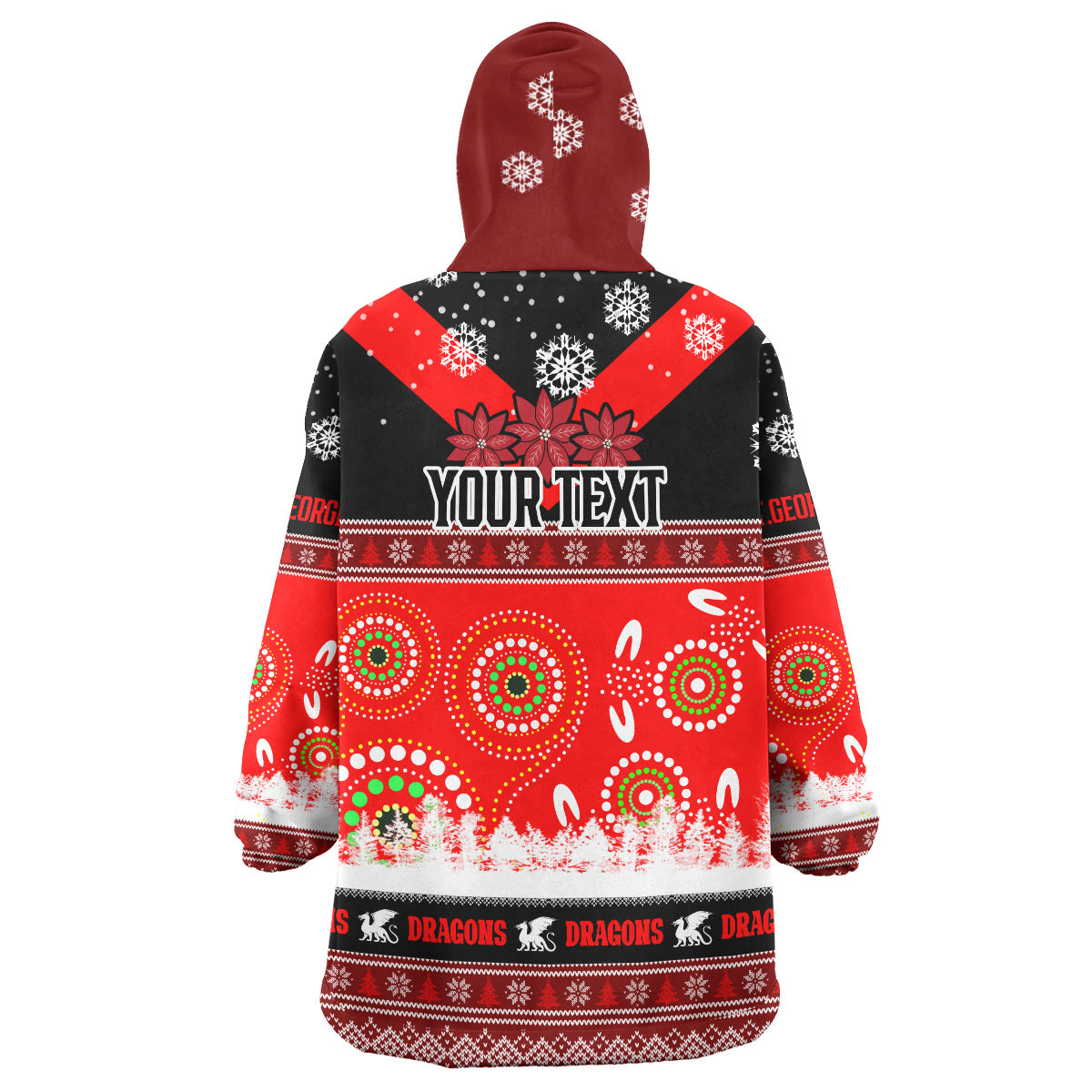 stgeorge-rugby-christmas-snug-hoodie-custom-dragons-ugly-christmas-and-aboriginal-patterns-wearable-blanket-hoodie