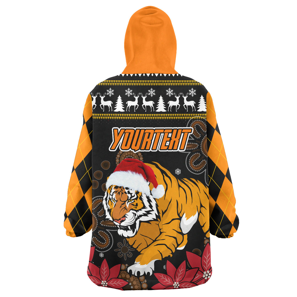 tigers-rugby-christmas-snug-hoodie-custom-tigers-merry-christmas-aboriginal-wearable-blanket-hoodie