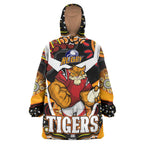 tigers-rugby-snug-hoodie-custom-tigers-rugby-ball-with-aboriginal-dot-painting-art-player-and-number-oodie-blanket