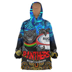 panthers-rugby-snug-hoodie-custom-panthers-rugby-champions-with-aboriginal-dot-painting-art-player-and-number-oodie-blanket