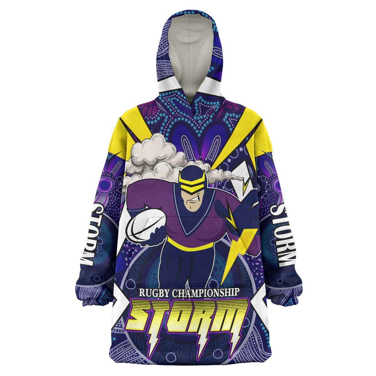 storms-rugby-snug-hoodie-custom-rugby-championship-storms-mascot-with-aboriginal-pattern-player-and-number-oodie-blanket