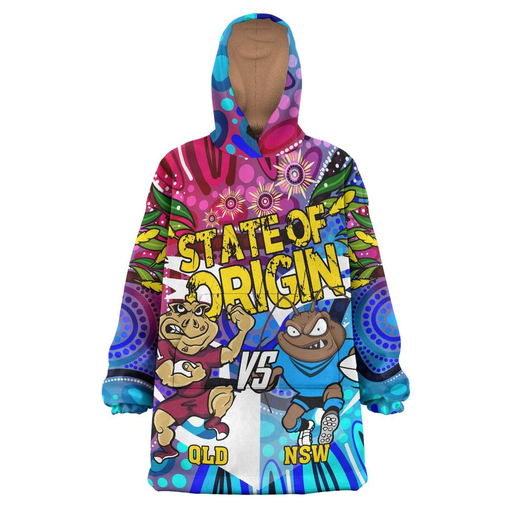 state-of-origin-rugby-league-team-snug-hoodie-nsw-vs-qld-rugby-team-mascot-with-aboriginal-culture-oodie-blanket