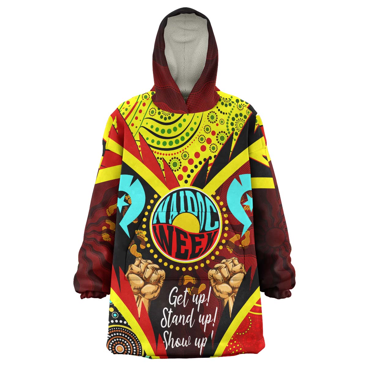 australia-naidoc-week-2023-wearable-blanket-hoodie-custom-naidoc-week-2023-with-torres-strait-island-aboriginal-inspired-footprint-get-up-stand-up-show-up-wearable-blanket-hoodie