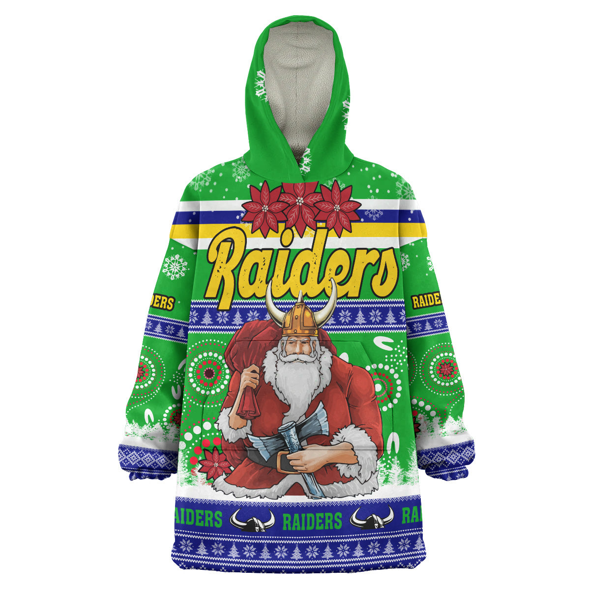 raiders-rugby-christmas-snug-hoodie-custom-raiders-ugly-christmas-and-aboriginal-patterns-wearable-blanket-hoodie