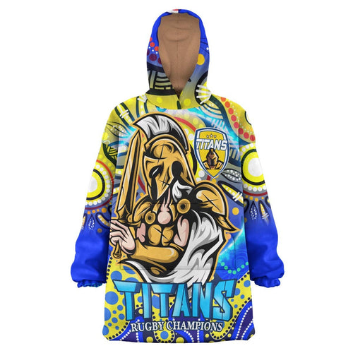 titans-rugby-snug-hoodie-custom-titans-rugby-league-with-aboriginal-dot-painting-style-player-and-number-oodie-blanket
