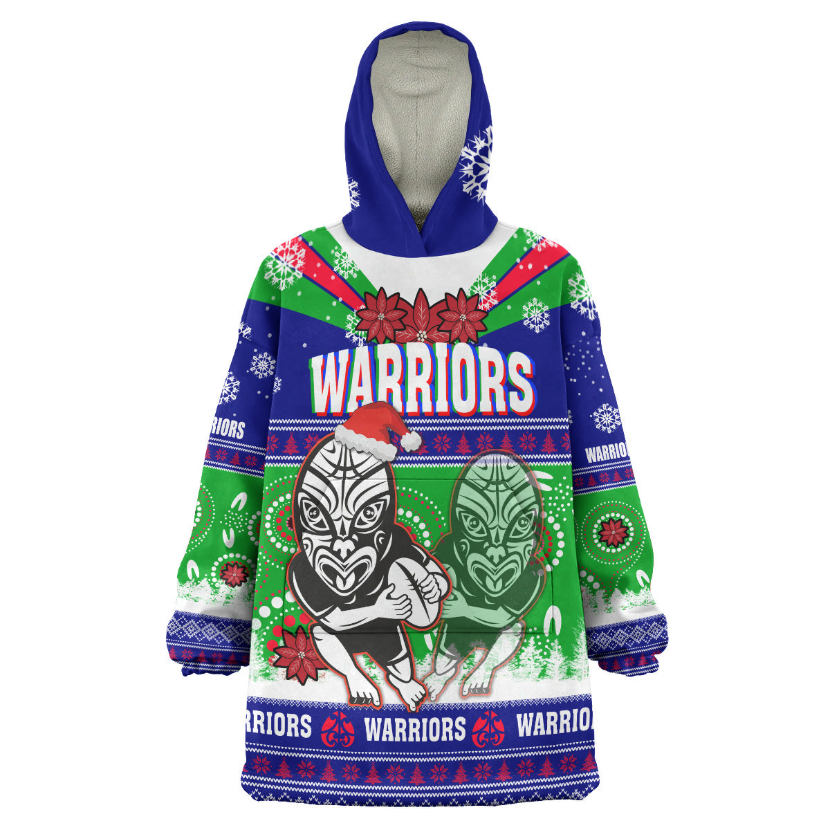 warriors-rugby-christmas-snug-hoodie-custom-warriors-ugly-christmas-and-aboriginal-patterns-wearable-blanket-hoodie