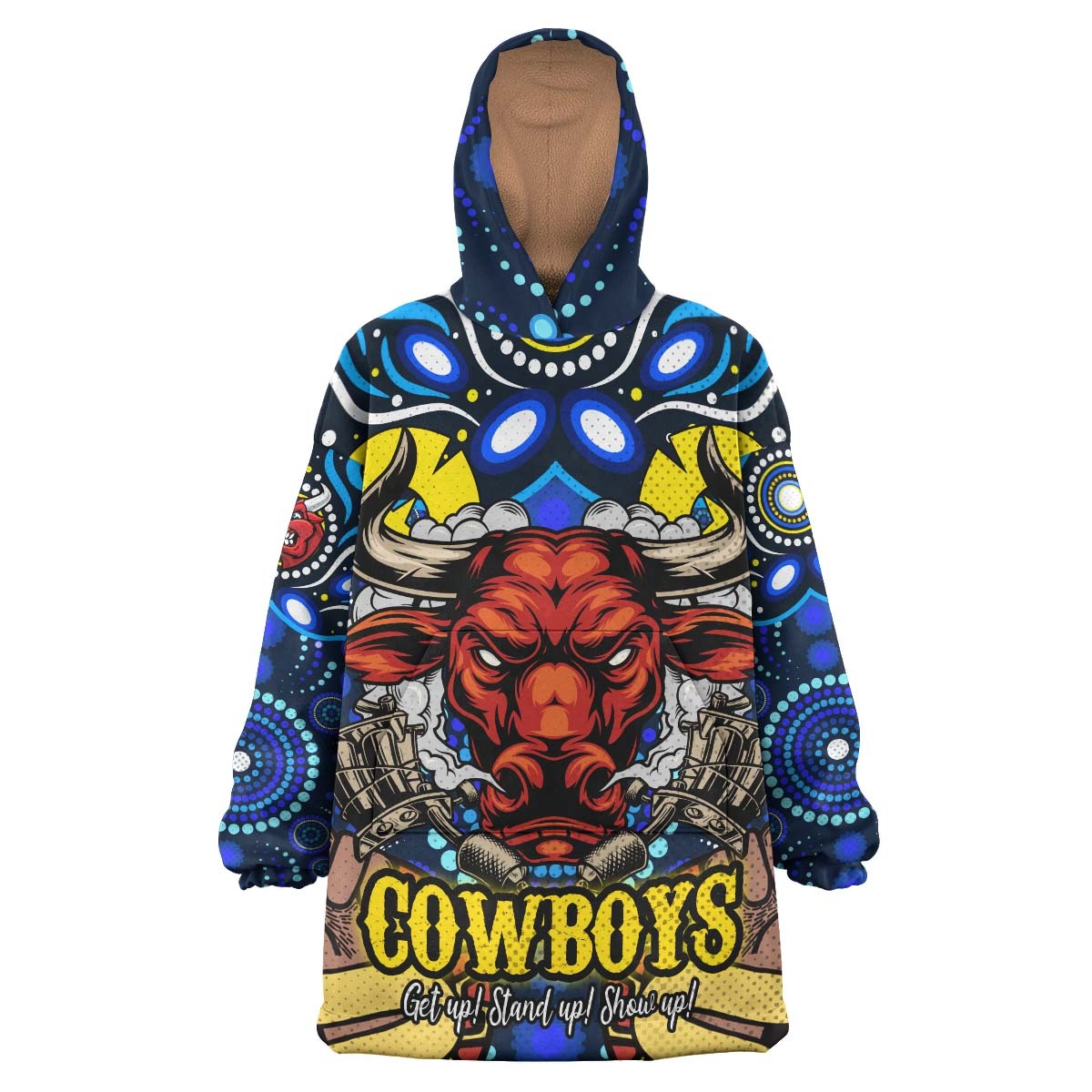 cowboys-rugby-snug-hoodie-custom-naidoc-week-get-up-stand-up-show-up-with-aboriginal-dot-painting-style-oodie-blanket