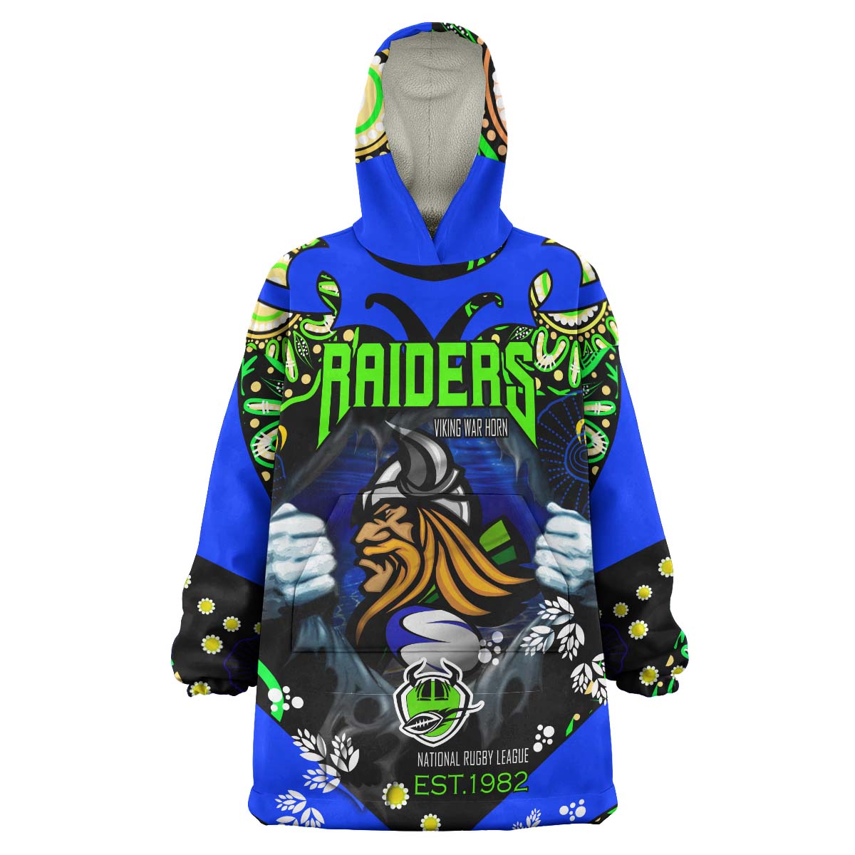 raiders-rugby-snug-hoodie-custom-personalised-raiders-with-aboriginal-culture-league-rugby-team-player-and-number-oodie-blanket