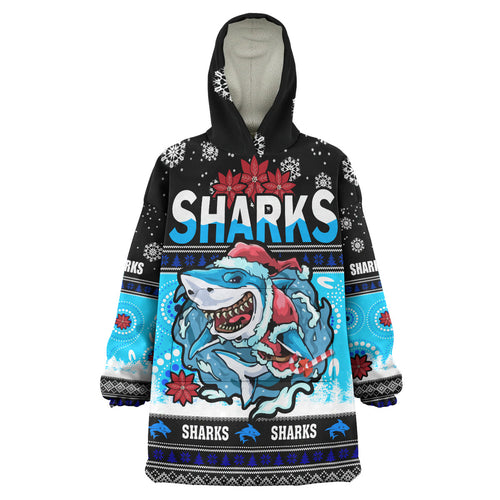 sharks-rugby-christmas-snug-hoodie-custom-sharks-ugly-christmas-and-aboriginal-patterns-wearable-blanket-hoodie