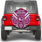 (Custom Personalised) Maroons Rugby Spare Tire Cover Aboriginal Queensland Origin LT13
