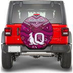 (Custom Personalised) QLD Maroons Spare Tire Cover Aboriginal and Polynesia Admirable LT13