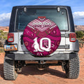(Custom Personalised) QLD Maroons Spare Tire Cover Aboriginal and Polynesia Admirable LT13
