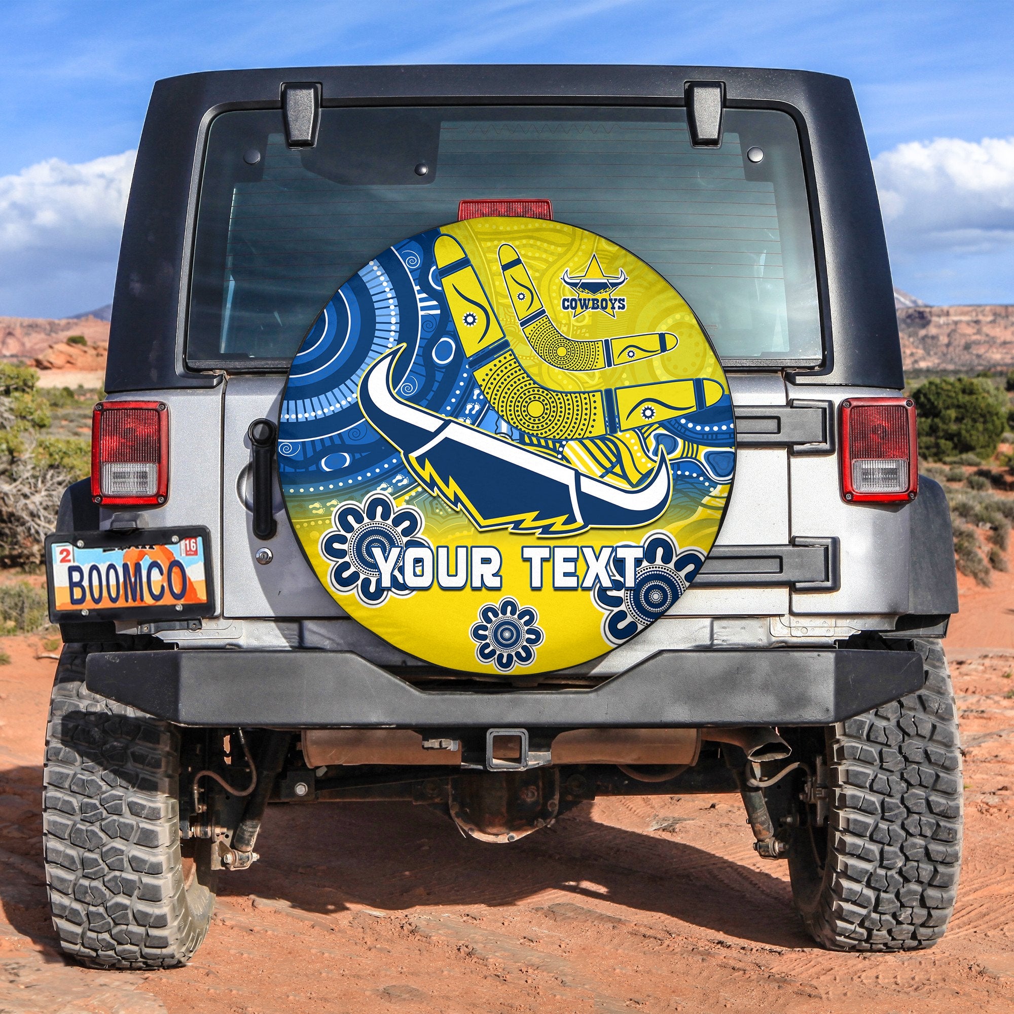 custom-personalised-cowboys-rugby-spare-tire-cover-aboriginal-boomerang-go-premiers-north-queensland