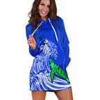 custom-personalised-torres-strait-islands-hoodie-dress-the-dhari-mix-aboriginal-turtle-version-blue