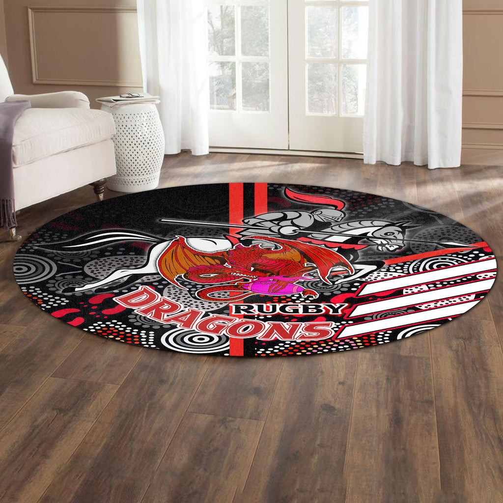 st-george-rugby-round-rug-the-saints-proud-inspired-true-dragon-aboriginal-patterns-round-rug