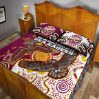 sea-eagles-aboriginal-rugby-quilt-bed-set-double-sea-eagles-with-tribal-sun-and-footprints