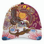 sea-eagles-aboriginal-rugby-custom-cap-double-sea-eagles-with-tribal-sun-and-footprints