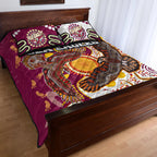 sea-eagles-aboriginal-rugby-quilt-bed-set-double-sea-eagles-with-tribal-sun-and-footprints
