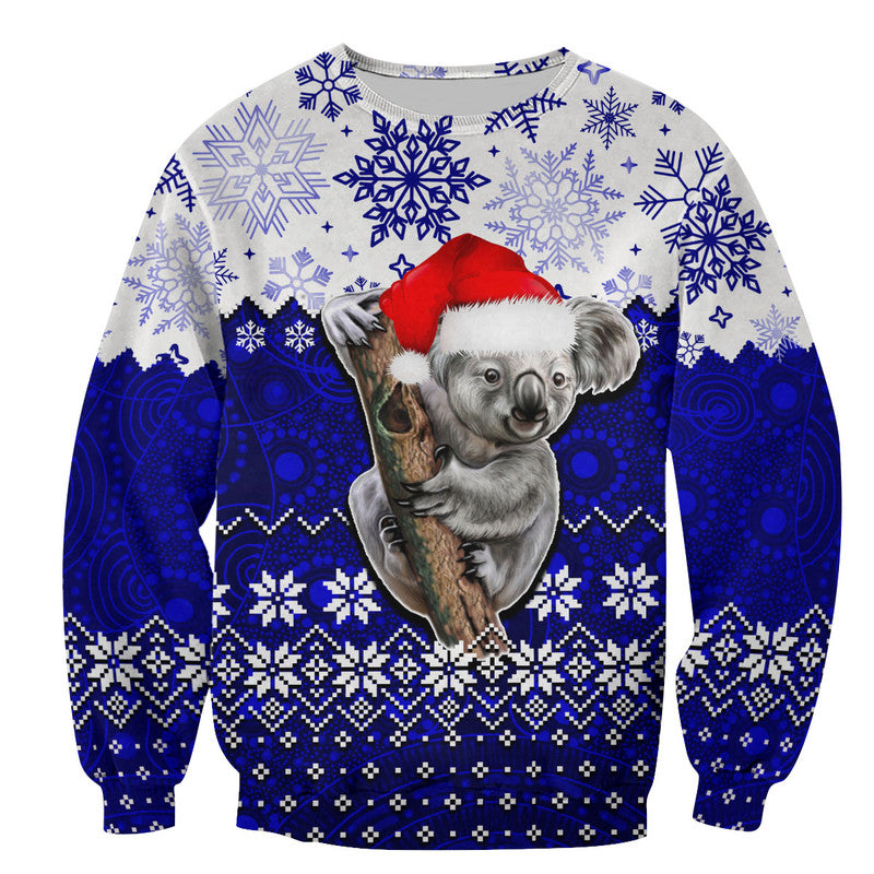 aboriginal-christmas-2022-koala-sweatershirt-blue-style