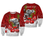 custom-personalised-australia-koala-aboriginal-sweatshirt-merry-christmas