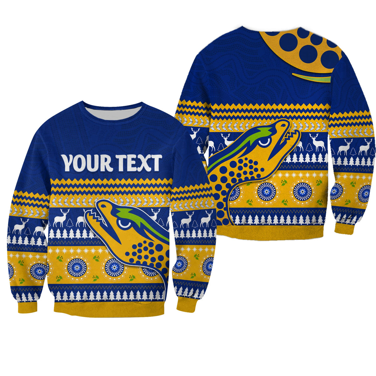 custom-personalised-eels-indigenous-sweatshirt-parramatta-christmas