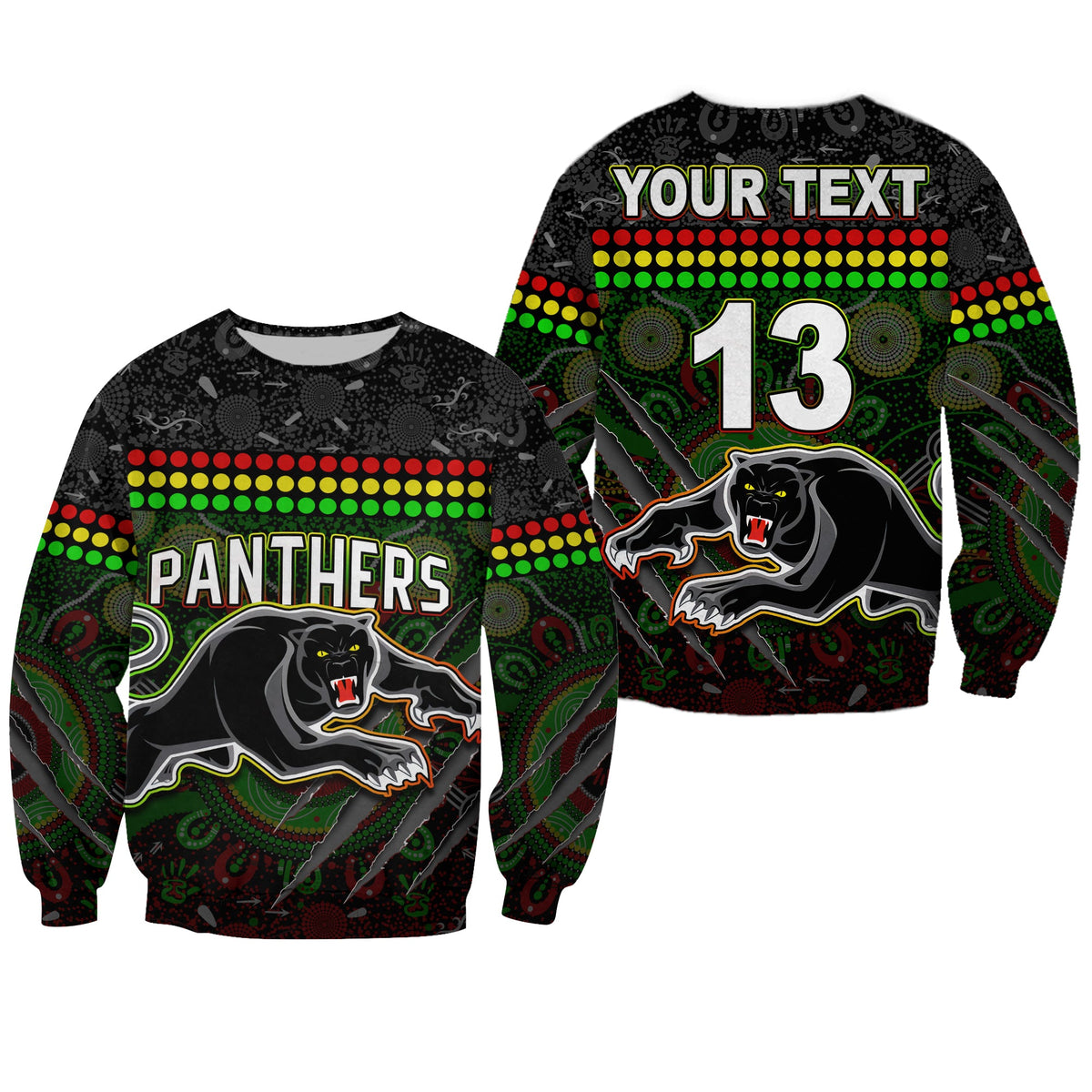 custom-text-and-number-panthers-sweatshirt-premiers-2022-aboriginal