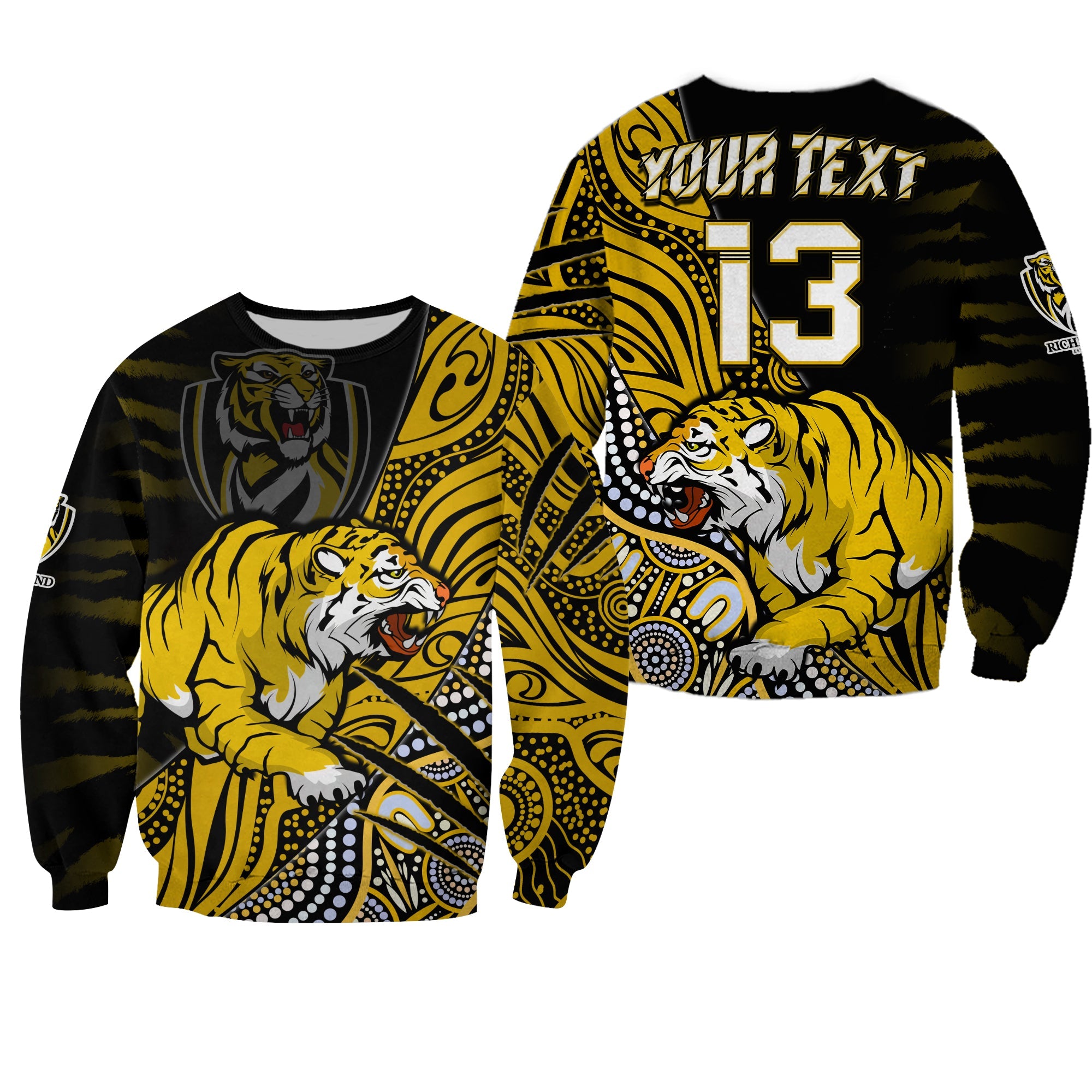 custom-text-and-number-richmond-football-sweatshirt-aboriginal-go-the-tigers-premiers