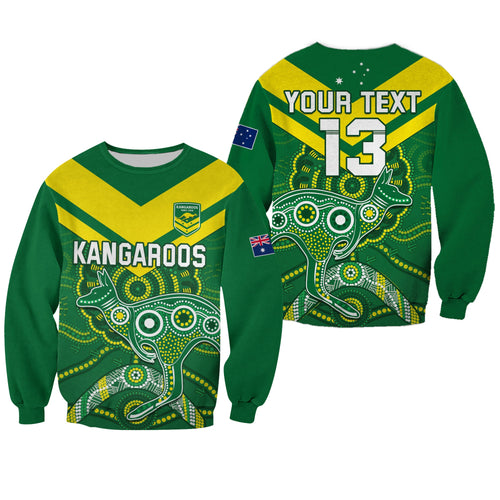 custom-text-and-number-australia-rugby-sweatshirt-kangaroos-boomerang-aboriginal