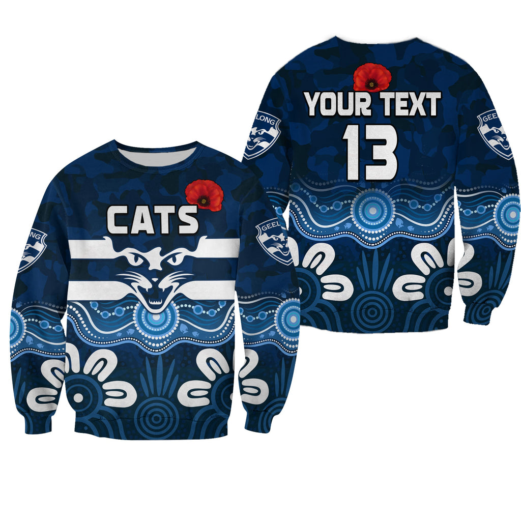 custom-text-and-number-cats-anzac-2022-sweatshirt-geelong-football-aboriginal-poppy