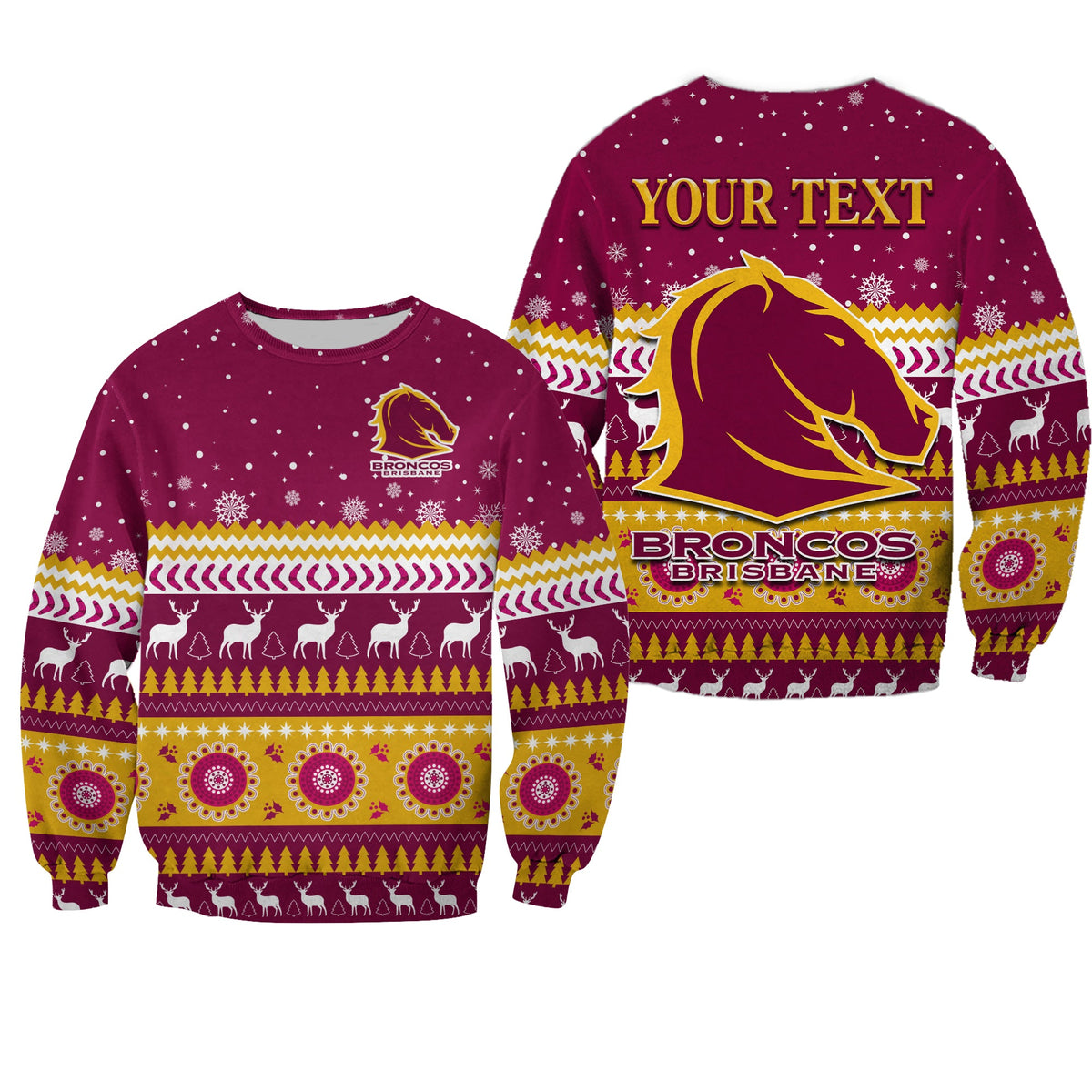 custom-personalised-broncos-aboriginal-sweatshirt-christmas-brisbane