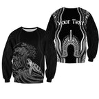 custom-personalised-torres-strait-islands-sweatshirt-the-dhari-mix-aboriginal-turtle-version-black