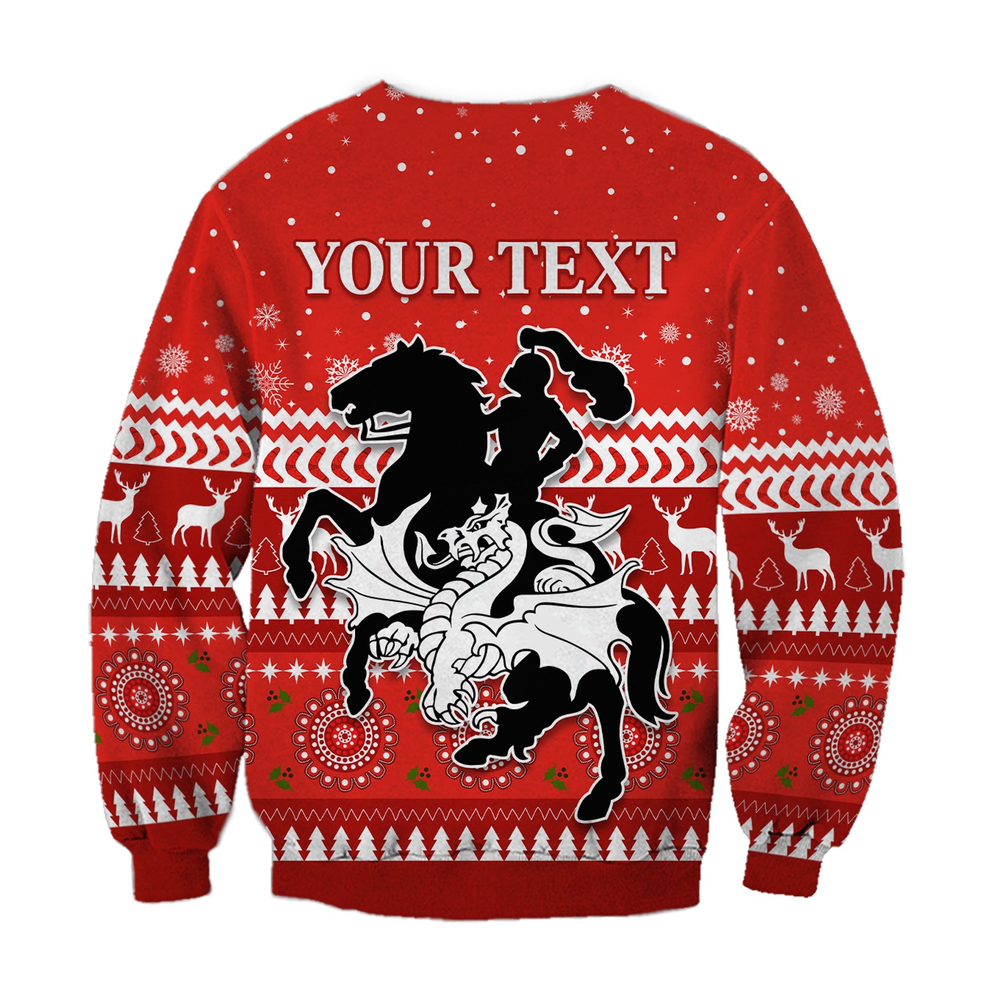 custom-personalised-dragons-sweatshirt-christmas-st-george-illawarra