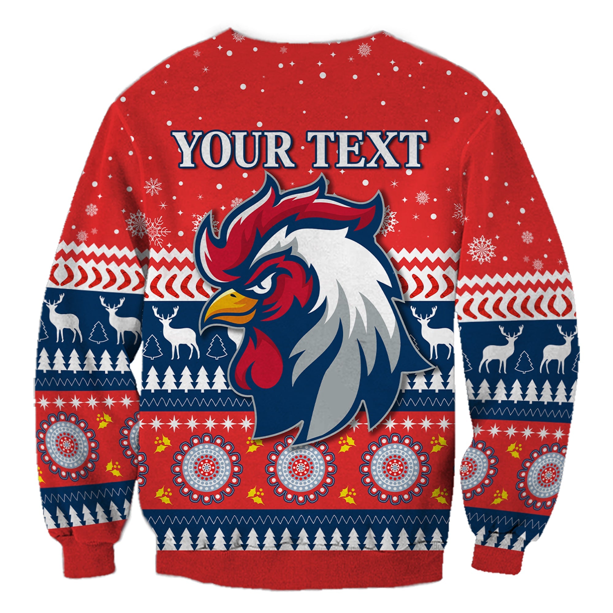 custom-personalised-roosters-sweatshirt-merry-christmas-sydney
