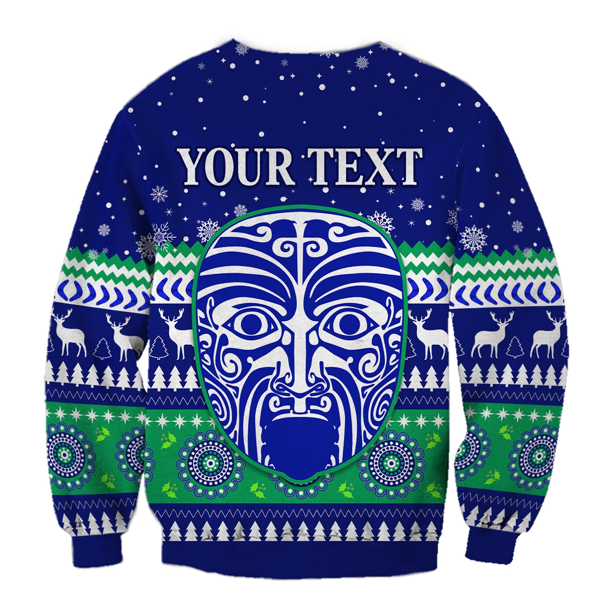 custom-personalised-warriors-sweatshirt-merry-christmas-new-zealand
