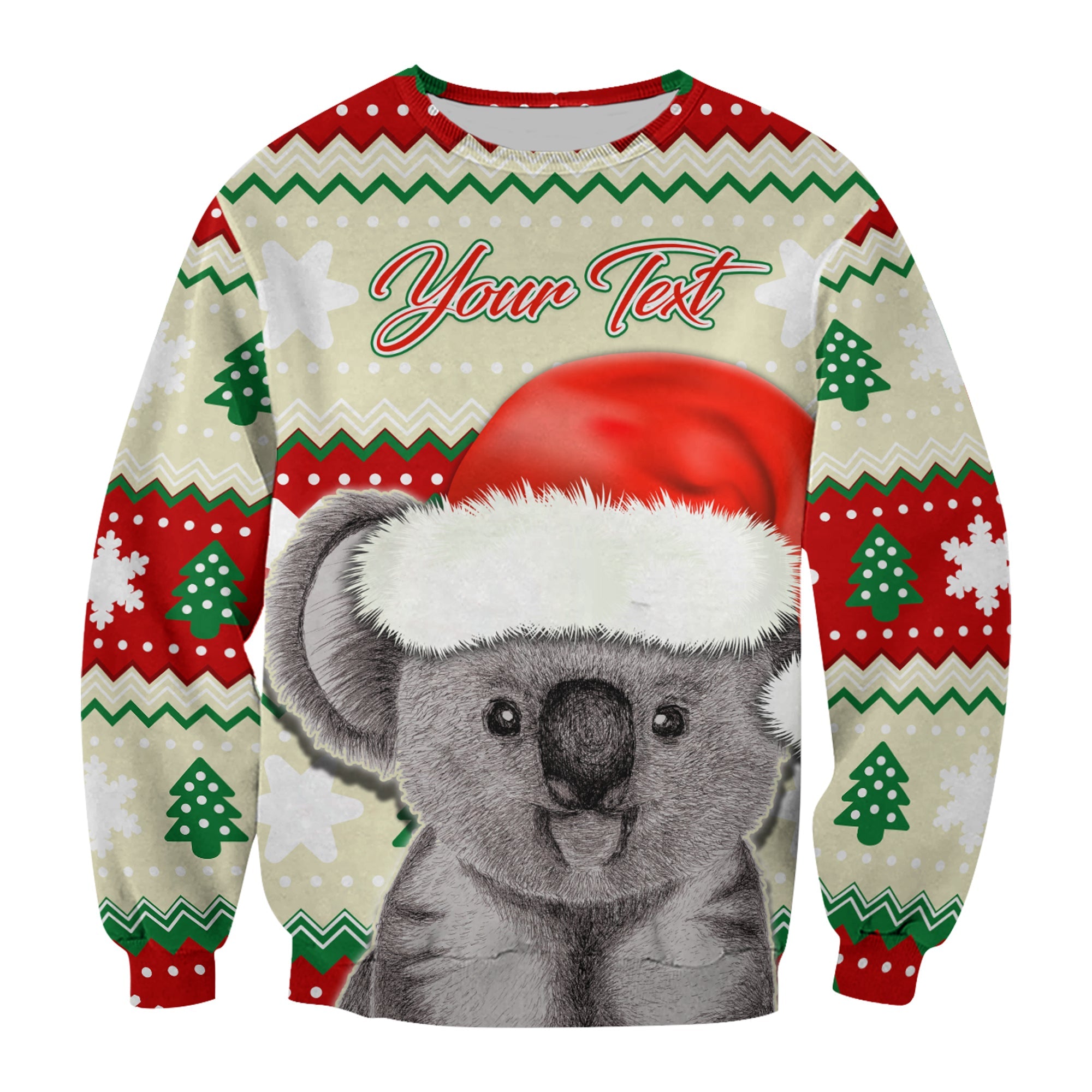 custom-personalised-australia-merry-christmas-sweatshirt-koala-lovers