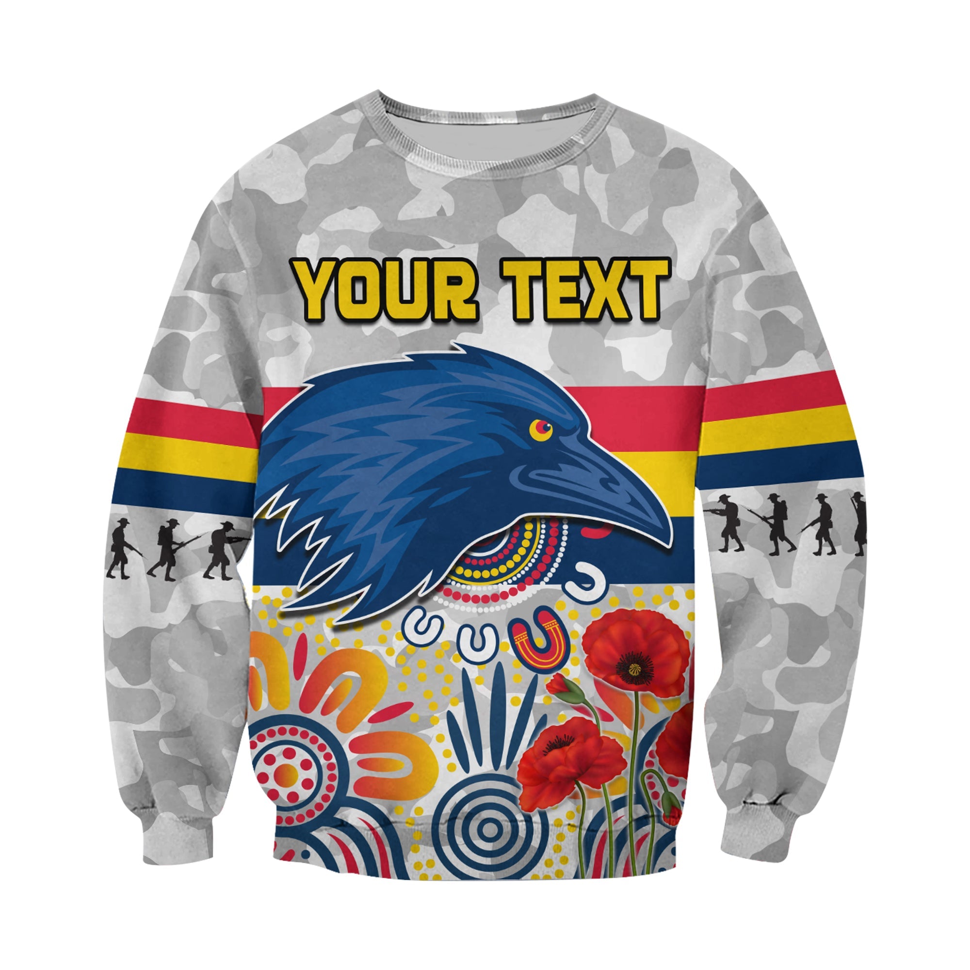 custom-personalised-crows-anzac-2022-sweatshirt-adelaide-football-aboriginal-poppy