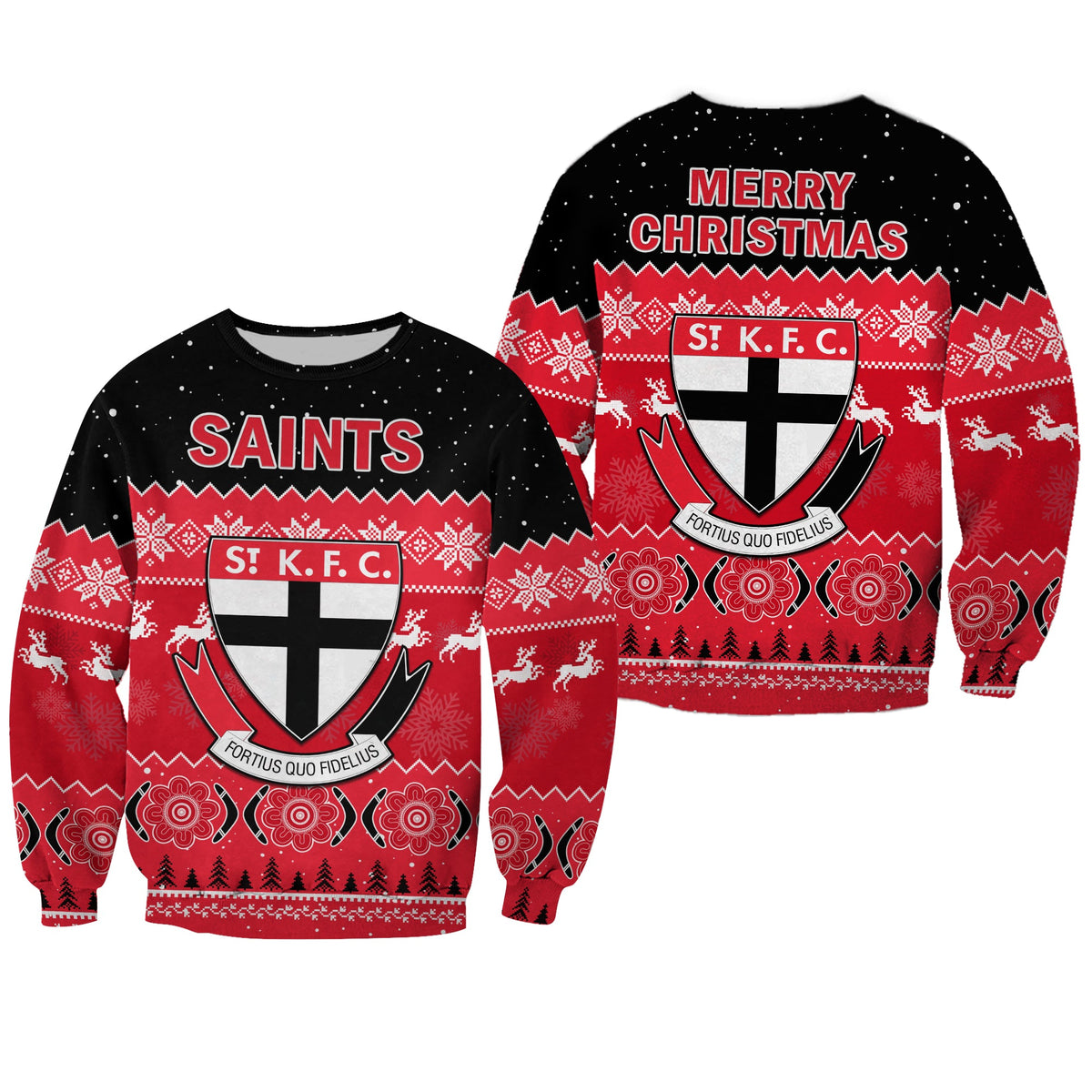 st-kilda-football-sweatshirt-saints-indigenous-merry-christmas