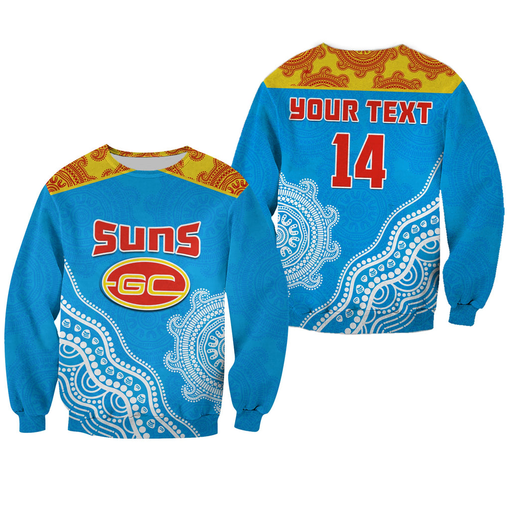 custom-text-and-number-suns-sweatshirt-go-sunnies-aboriginal-simple-style